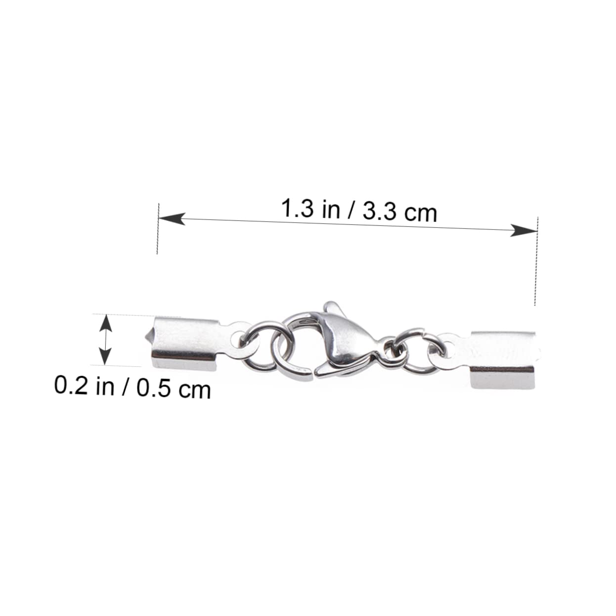 Lurrose Accessori Per Collane 96 Pz Con Fermagli Per Collana Accessorio Silver