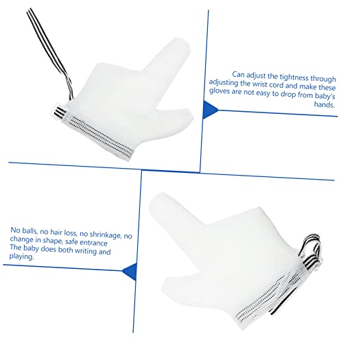 Infant Thumb Sucking Gloves Breathable Protector for Babies Thumb Sucking Prevention Mittens for Toddlers Soft and Comfortable Finger Guard for Infants3