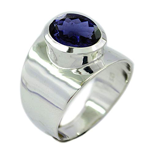 Image of 55Carat Choose Your Color Natural Gemstone Sterling Silver Rings Birsthone Jewelry Handcrafted Sizes 5-13