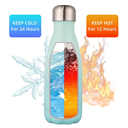 Insulated Water Bottle,Yonicoer 12Oz Double Walled Stainless Steel Metal Water Bottles, Vacuum Thermo Flasks For Daily Use, Sports, Gym, Travel,School #TOP1