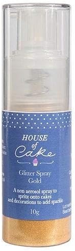 House of Cake Edible Glitter Spray, 10 g, Metallic Gold