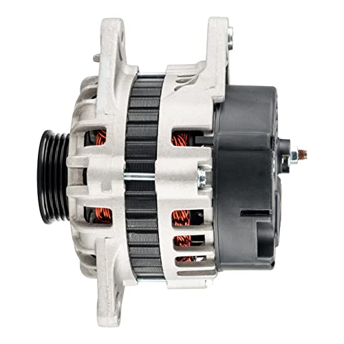KAC Alternator Replacement For Hyundai for 2001-2006 Elantra, Accent 2005 Spectra, Spectra5, Tucson 2006 Sportage 2003-2004, 2008 Tiburon (Mando Unit; 90 Amp) 13973N 12V CW 4-Groove Pulley