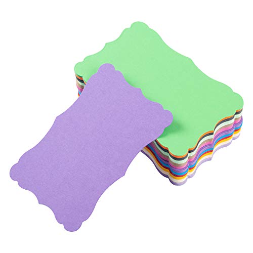 120 Pieces Small Mini Vintage Assorted Colors Blank Note Cards Gift Word Card For Business Cards (12 Colors, 3.66X 2.36 Inches) #TOP2