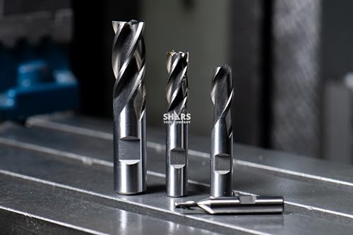 Image of Shars 3 /16 inch - 3 /4 inch HSS Uncoated 2 Flute & 4 Flute Single End Center Cut End Mill Set 20 PCS 404-5910 R