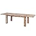 Produktbild MÖBEL IDEAL Esstisch Vintage Stil Shabby Chic Massiv Esszimmertisch Tisch 140/190/240 x 90 Landhausstil Massivholz Holz Mango massiv mit Ansteckplatten