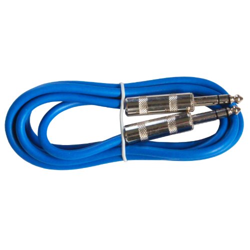 Cable de audio profesional balanceado 6.3mm 3ft azul miniatura 1