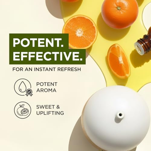 Image of 100% Pure Orange Essential Oil - 0.34 Fl Oz - Orange Oil for Hair, Skin, Diffuser, Aromatherapy & DIY Candle Making Scent
