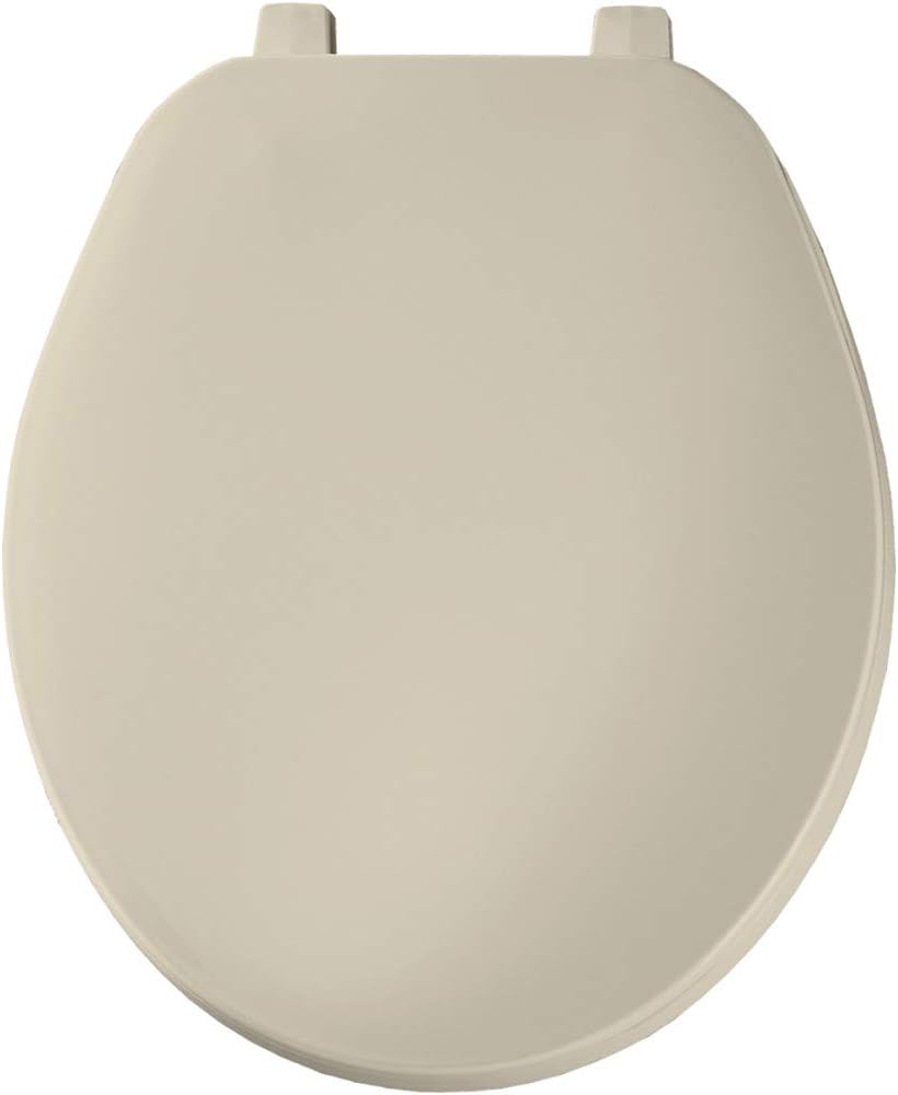 BEMIS 70 006 Toilet Seat, ROUND, Plastic, Bone