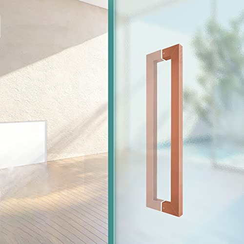 Poignée de porte en acier inoxydable plat pour un style grange chic