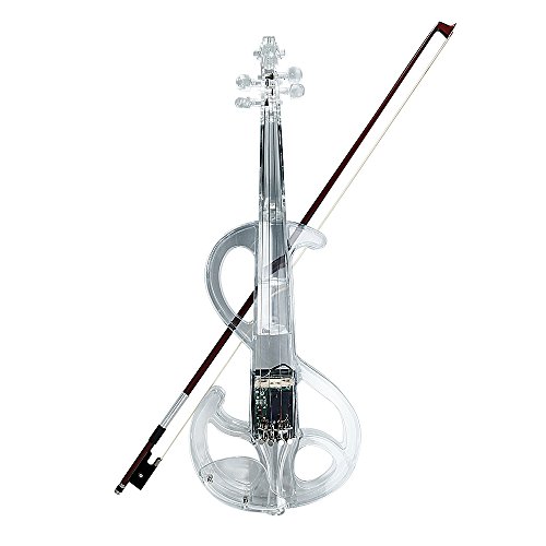 Clear Electric Violin High Quality Plastic Classic Violin With Ebony Violin Code #TOP29