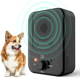 Anti Barking Device for Dogs, Stop Barking Dog Device with 3 Adjustable Frequency, Rechargeable Ultrasonic Dog Bark Stopper, Pet-safe Dog Barking Control Device for Small Medium Large Dogs, No Bark