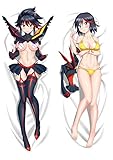 Japan Anime Kill La Kill Ryuko Matoi Pillowcases Otaku Dakimakura Body Hugging Pillow Case Cover Bedding Gift Anime Body Pillow 59' x 20'(150 * 50cm)