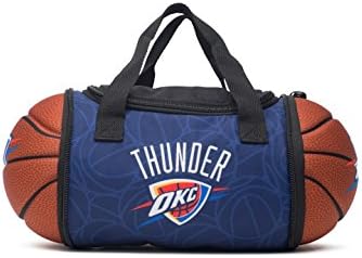 Maccabi Art Official OKC Thunder Collapsible Insulated Basketball Lunch Bag, 13.4” x 5.75” x 5.75”