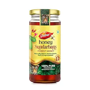 Dabur Honey Sundarbans - 500g | 100% Pure Wild Forest Honey | Raw, Unprocessed Honey | Naturally Rich in Antioxidants