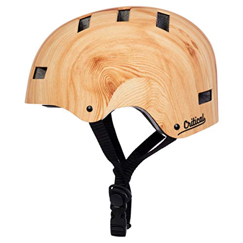 Retrospec Dakota Bicycle / Skateboard Helmet for Adults - Commuter, Bike, Skate, Scooter, Longboard & Incline Skating - Impact Resistant & Premium Ventilation- Matte Wood Grain