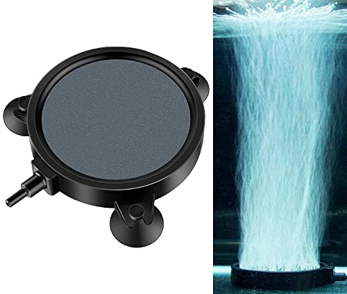 Vansuky Pierre à Air d'Aquarium 10 cm – Disque en Céramique Ultra-Fine – Diffuseur d'Oxygène pour Aquarium, Bassin, Système Hydroponique – avec...