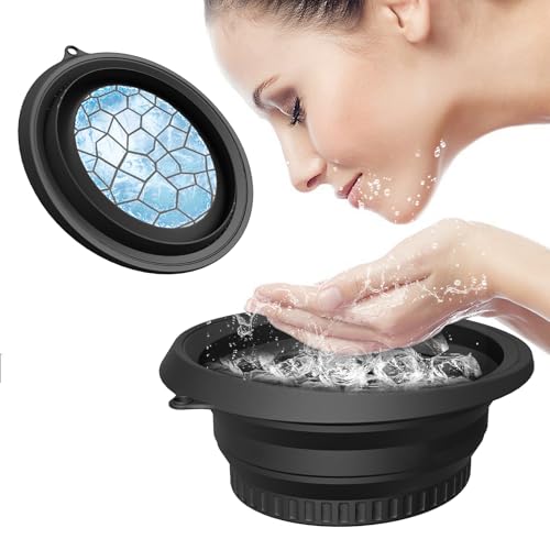 Image of Ice Bowl for Face Dipping, Ice Face Dip Bowl, Ice Tub for Face Dip, Ice Water Bowl for Face, Ice Bath Bowl for Face, Ice Bucket for Face Dip, Face Ice Bath Bowl, Foldable Face Ice Bowl, Ice Dunk Bowl