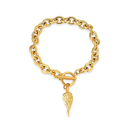 Cremation Bracelet for Ashes Angel Wings Memorial Urn Bracelet Ashes Holder Stainless Steel Keepsake Cremation Jewelry for Human Pet