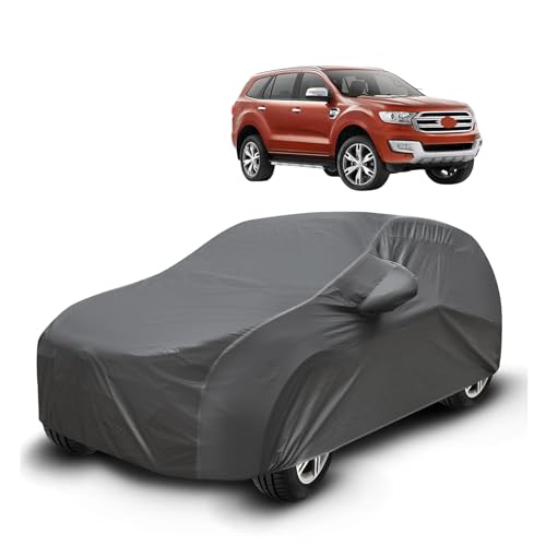 Image of Auto Hub Waterproof Car Cover Compatible with Endeavour (Model : 2019-Till Date) with Mirror Pockets, Soft Cotton Lining, Endeavour Car Cover Waterproof, Grey