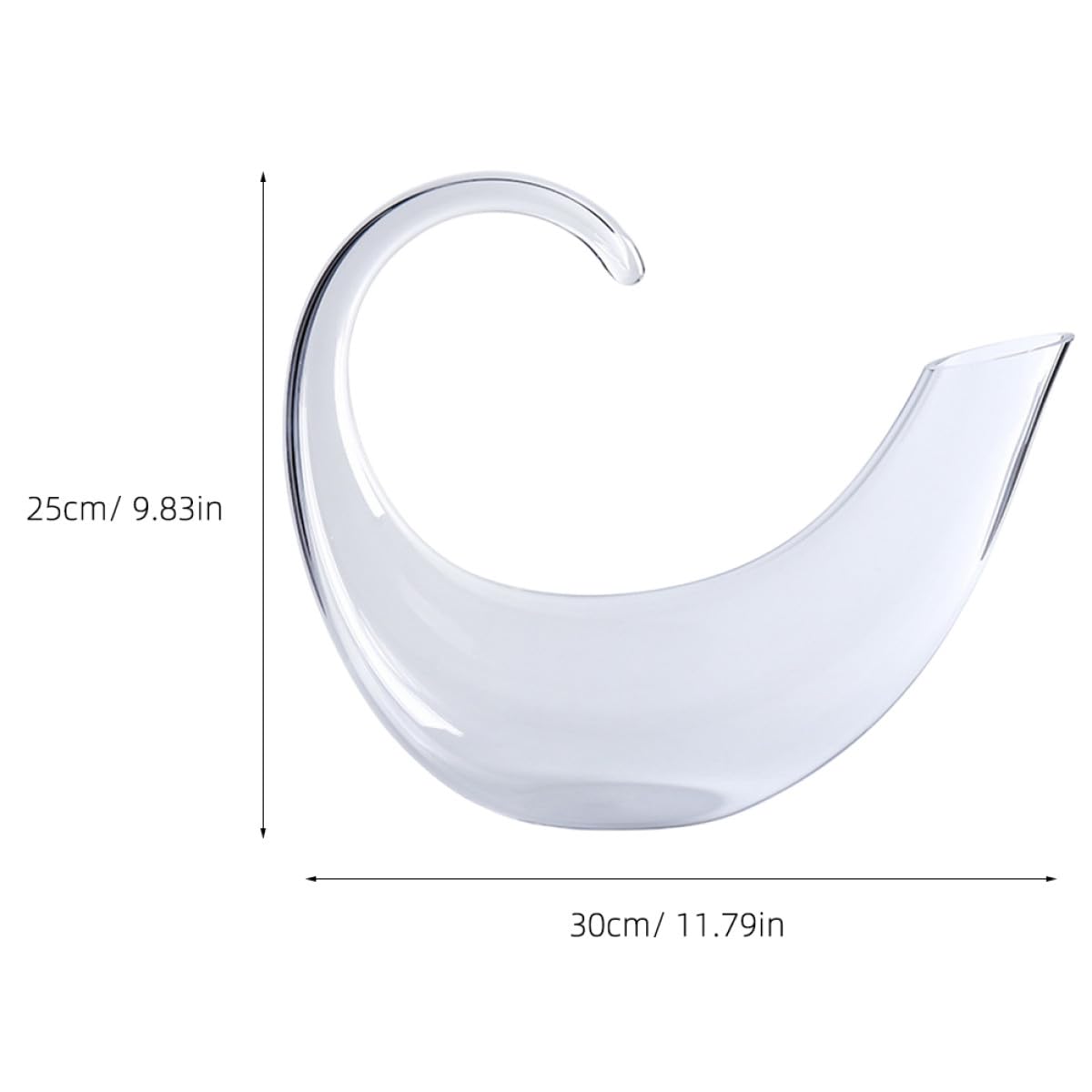 Cabilock Decantador de Vino Transparente Elegante de Vidrio Dispensador de Licor para Uso Doméstico Diseño Creativo y Duradero Jarra de Cristal Estilo Europeo para Almacenamiento