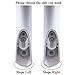 Lifetime Appliance Parts Upgraded Single Door Handle Compatible with Frigidaire Refrigerator - 5304506469, 5304504507, 5304486359, 242059501, 242059504 (Slope Left)