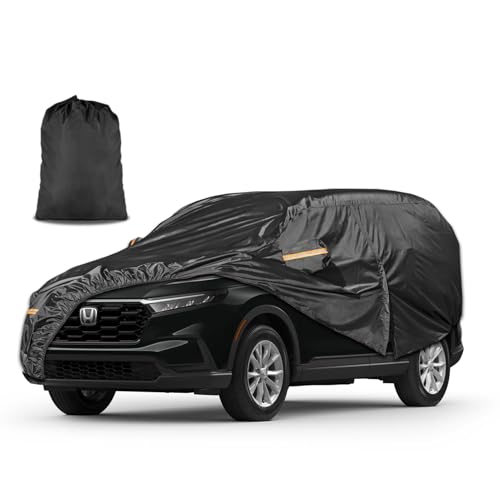 Image of INSAUTO Custom Fit Car Cover for Honda CRV 1997-2026, Toyota RAV4 2006-2026, Waterproof All Weather Full Exterior Protection, Sun Rain Snow, with Driver Door Zipper