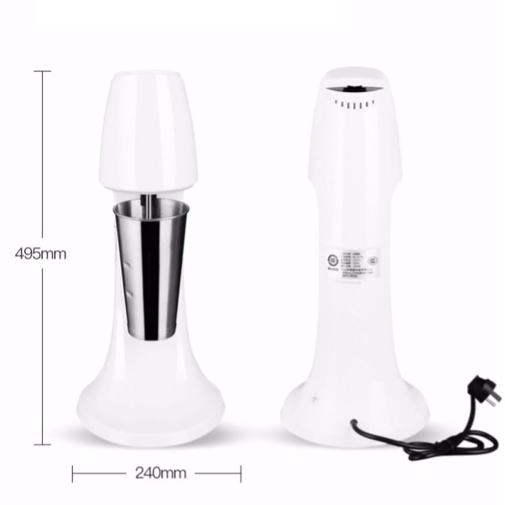 PAHION Elektrische Milkshake Maker Protein Shaker 2 Geschwindigkeit Milchshaker Mit 1L Mischbecher Rostfreier Stahl Cocktail Shaker Getränkemixer Smoothie Maker Mixer Für Cremige Protein-Shakes