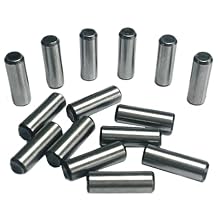 15PCS 1/4 x 3/4 Dowel Pins,1/4 inch x 3/4 inch Metal Dowel pins Shelf Pegs,Support Shelves,Bearings Alloy Steel Wood Bunk Bed pegs