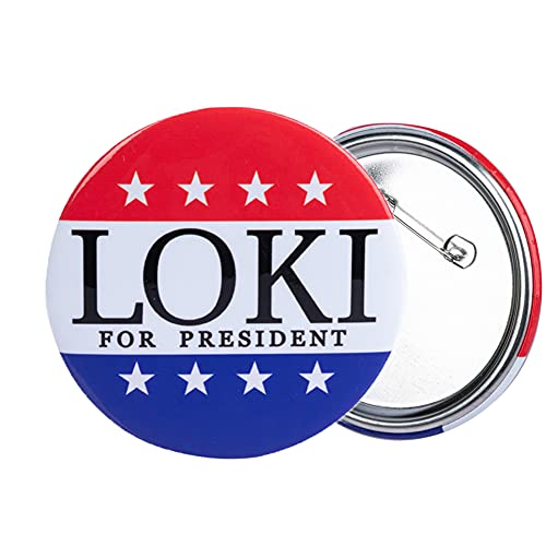 Lok for President Badge Pin Button Cosplay Accessories 77mm/3.03 Diameter