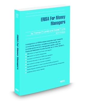 Paperback ERISA for Money Managers, 2010 ed. Book