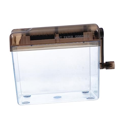 LALAFINA Trituratore Manuale Per Documenti Mini Distruggidocumenti Scrivania Facile Usare Portatile e Leggero Casa e Ufficio Protezione Della Privacy