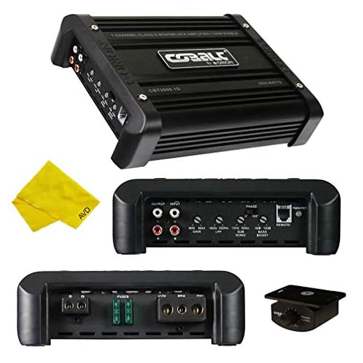 Orion Cobalt Monoblock Amplifier – Class D Amplifier 1000W RMS 2000W Max, Car Electronics Car Audio Stereo Subwoofer 1 Ohm Stable Bass Boost MOSFET Full Range Amplifier for Car Speakers Sub Amp