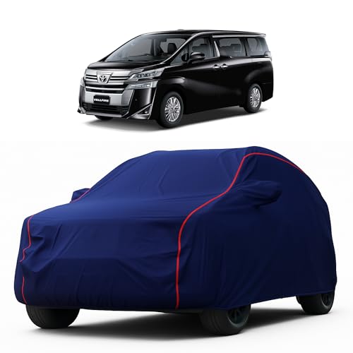 Image of Heavy-Duty Car Cover for Compatible with Toyota Vellfire (2022 to 2025 All Models) Deluxe Car Protection Cover - Waterproof & UV-Resistant All-Season Exterior Protection