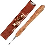 Savina Wooden Paper Bead Roller with Slotted Metal Tip - Handcrafted Hardwood Quilling Tool with Ergonomic Handle for DIY Paper Jewelry & Bead Making Crafts (1)