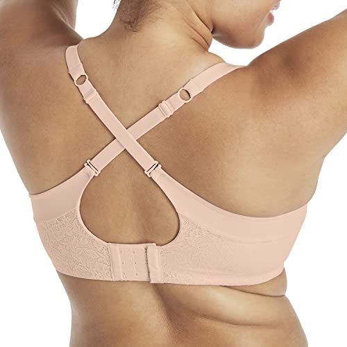 Playtex Womens Secrets Ultra Soft Comfortflex Fit Convertible Wirefree Us4830 Bra, Pink Pirouette, Medium Plus #TOP3