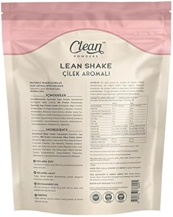 Clean Powers Lean Shake 600 Gr - Strawberry