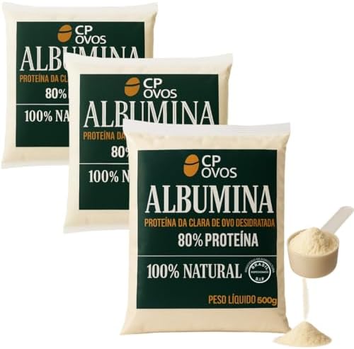 Albumina CP Ovos - 80% Proteína - Suplemento Natural 1,5kg