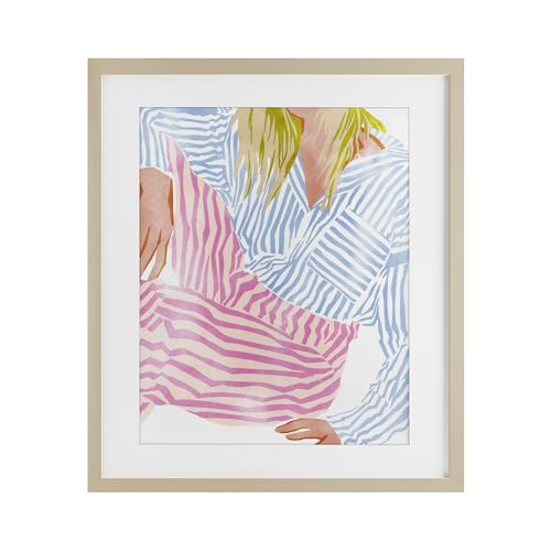 Impression encadrée féminine Stupell Industries par Ziwei Li sous verre 40x33 cm