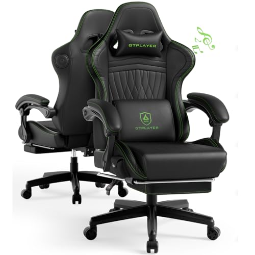 GTPLAYER ACE-PRO Music Gaming Chairs – Built-in Speakers, App Support & Bluetooth Control,...
