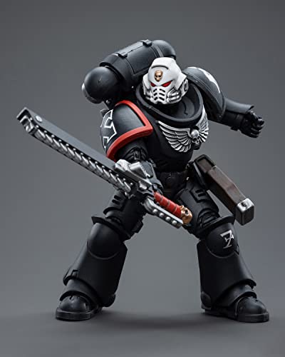 Pipigirl Joytoy Warhammer 40K Space Marine Genuine License 1/18 Soldier, Raven Guard Intercessors, 4Inch Models Space Marines Action Figures Kits (Sergeant Ashan) #TOP2