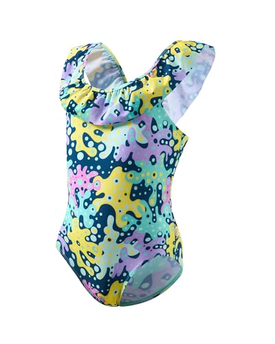 Image of Angel season Girls Swimsuits Kids Bathing Suit One Piece Swimwear with UPF 50+ Cute