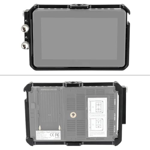 Image of Aluminum Monitor Protective Cage Rig Frame Compatible with Feelworld F5 Pro V2, F5 Pro 5.5 inch Monitor