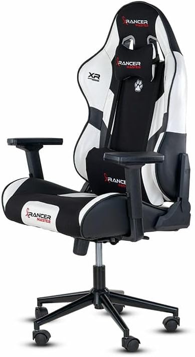 XRANCER, MASTER Series Professional Gaming Chair, Ergonomic Design, 180 Degree Adjustable Back Angle, Quality Sponge, Gaming Chair with 130kg Carrying Capacity (White)