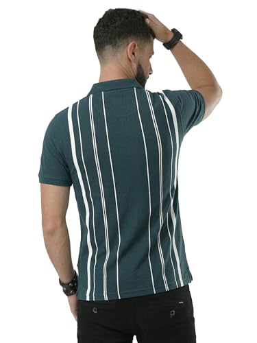 Image of fanideaz Branded Mens Half Sleeve Cotton Striped Polo T-Shirt for Mens || Polo Tshirt for Men || Branded Tshirt for Men
