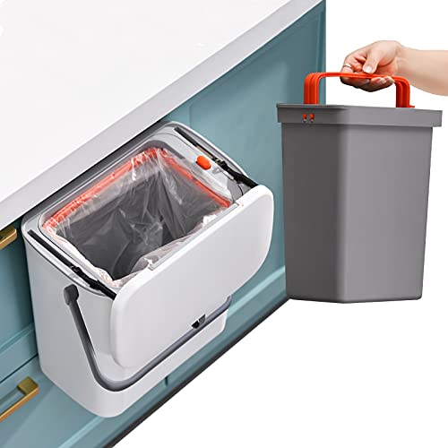 Caneca de basura rectangular para cocina 2.4 gal