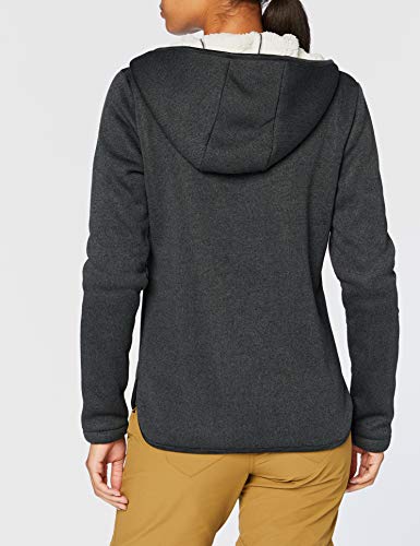 Roxy Slopes Fever-Sweat à Capuche zippé en Polaire pour Femme, Anthracite, FR : M (Taille Fabricant : M)