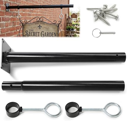 Amazon.com: Joewuzun Heavy Duty Hanging Sign Brackets Outside 24 ...