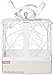 Simplicity White Metal Wedding Card Box, 8.5'' L x 9'' W x 11.2'' H