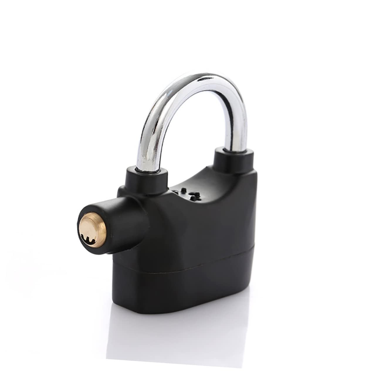 FUNOMOCYA Alloy Padlock for Bike Motorbike Lock with Alarm Siren Outdoor Bicycle Lock