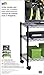 Honey-Can-Do 3-Shelf Portable Multimedia Cart, Black